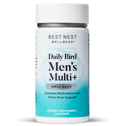 Frasco de suplemento multivitamínico para hombres Best Nest