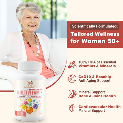 Multivitamínico para el bienestar específico de mujeres mayores