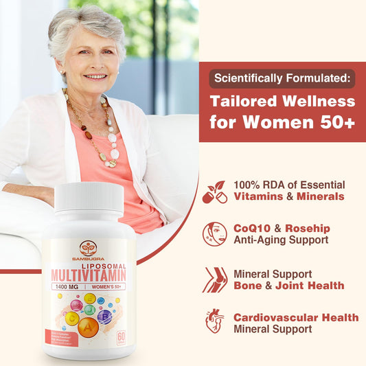 Multivitamínico para el bienestar específico de mujeres mayores