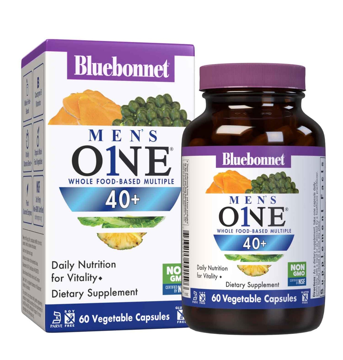 multivitamínico bluebonnet para hombres 40+ ofrece nutrientes diarios