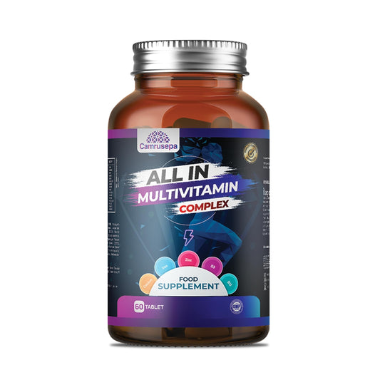 Envase del multivitamínico CAMRUSEPA 60 tabletas para adultos
