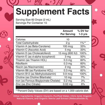 Multivitamínico CoComelon con vitamina C y hierro