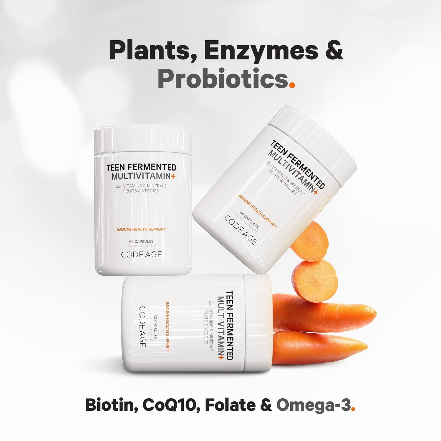 Multivitamínico Codeage plantas y probióticos
