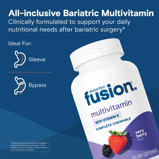 Multivitamínico completo para nutrición después de cirugía bariátrica
