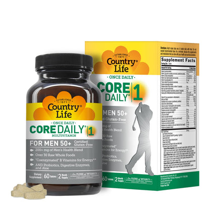 Botella Country Life CORE Daily-1 para hombres 50+