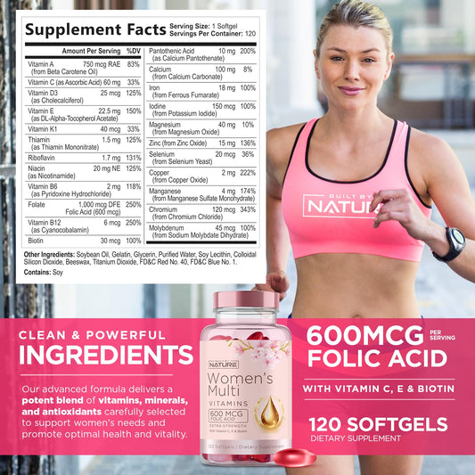 Multivitamínico diario completo para mujeres