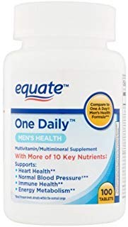 Frasco de multivitamínico One Daily para hombres de Equate