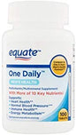 Frasco de multivitamínico One Daily para hombres de Equate