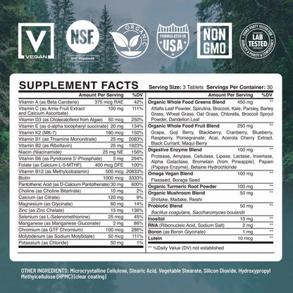 Abundant Earth multivitamínico energético y digestivo