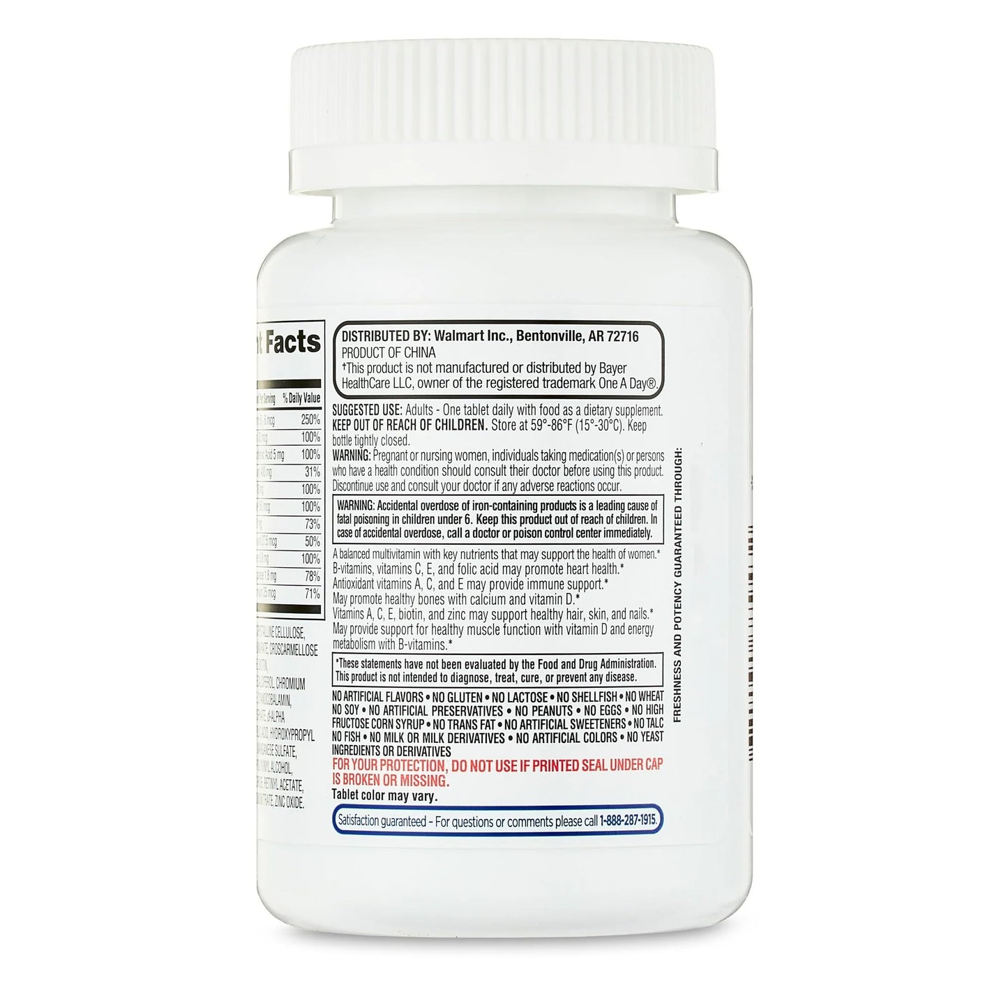 Multivitamínico Equate com 100 comprimidos