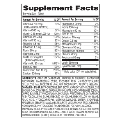 Multivitamínico Equate 50+ para energía y vitalidad