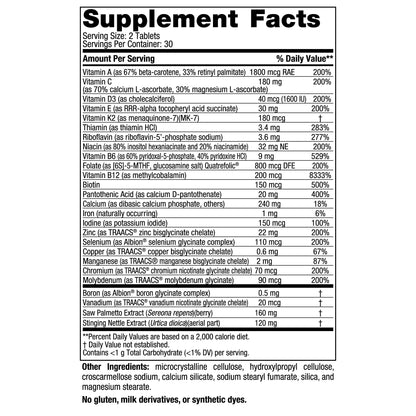 Multivitamínico extra fuerte para hombres en envase