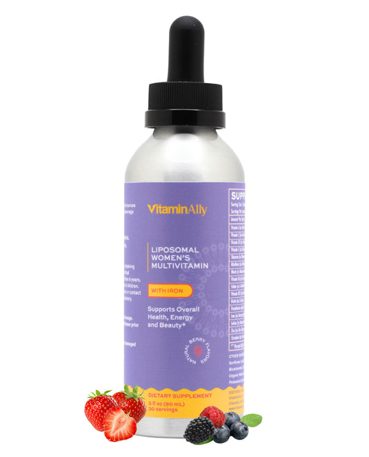 Multivitamínico femenino Vitaminally en gotas con sabor a bayas