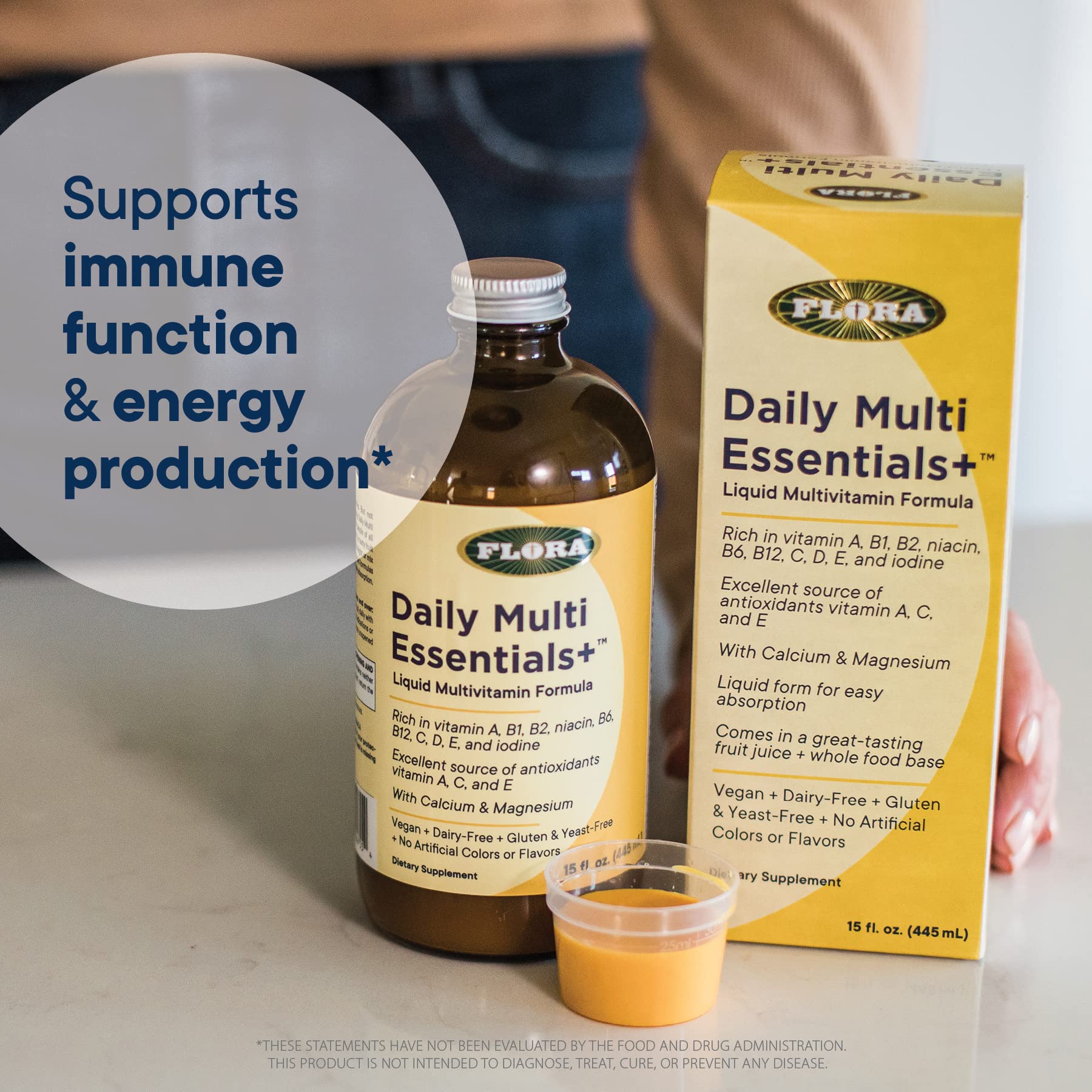 multivitamínico Flora para crecimiento e inmunidad