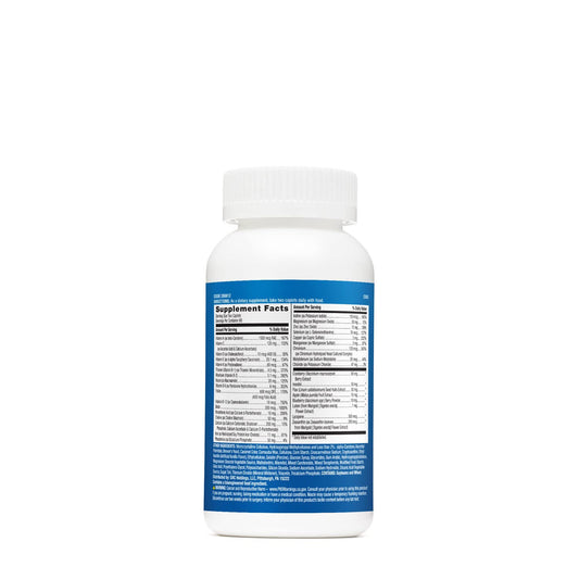 GNC multivitamínico para adolescentes mostrando la etiqueta de ingredientes