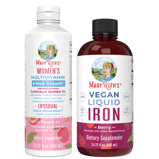 Multivitamínico y hierro MaryRuth's para mujeres
