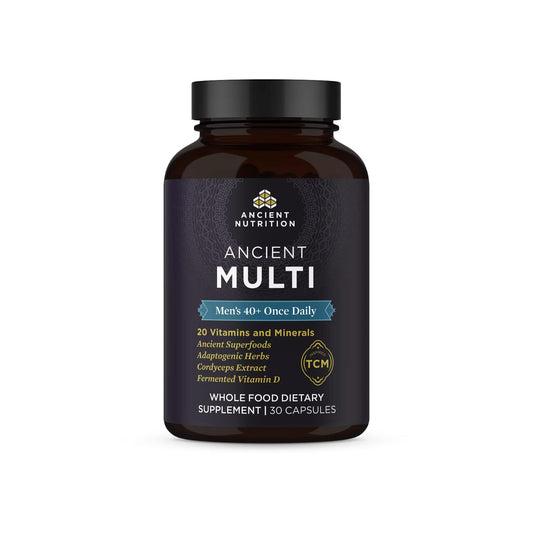 Frasco multivitamínico para hombres 40+ de Ancient Nutrition