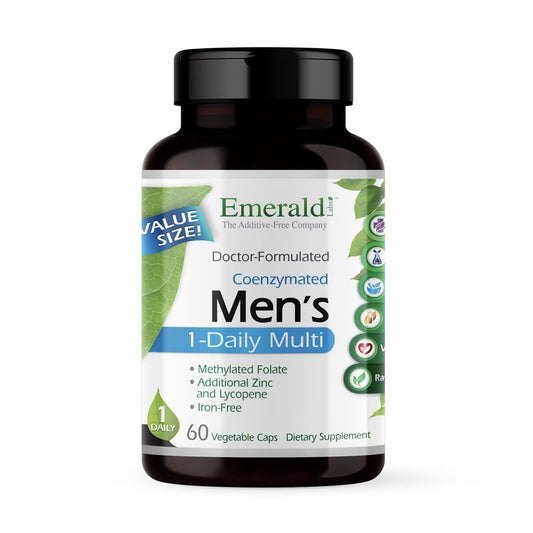 Multivitamínico para hombres de EMERALD LABS, complemento diario sin aditivos