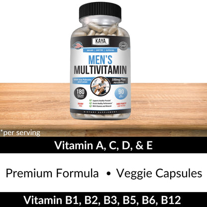 Multivitamínico Hombres Energía Salud Kaya Naturals