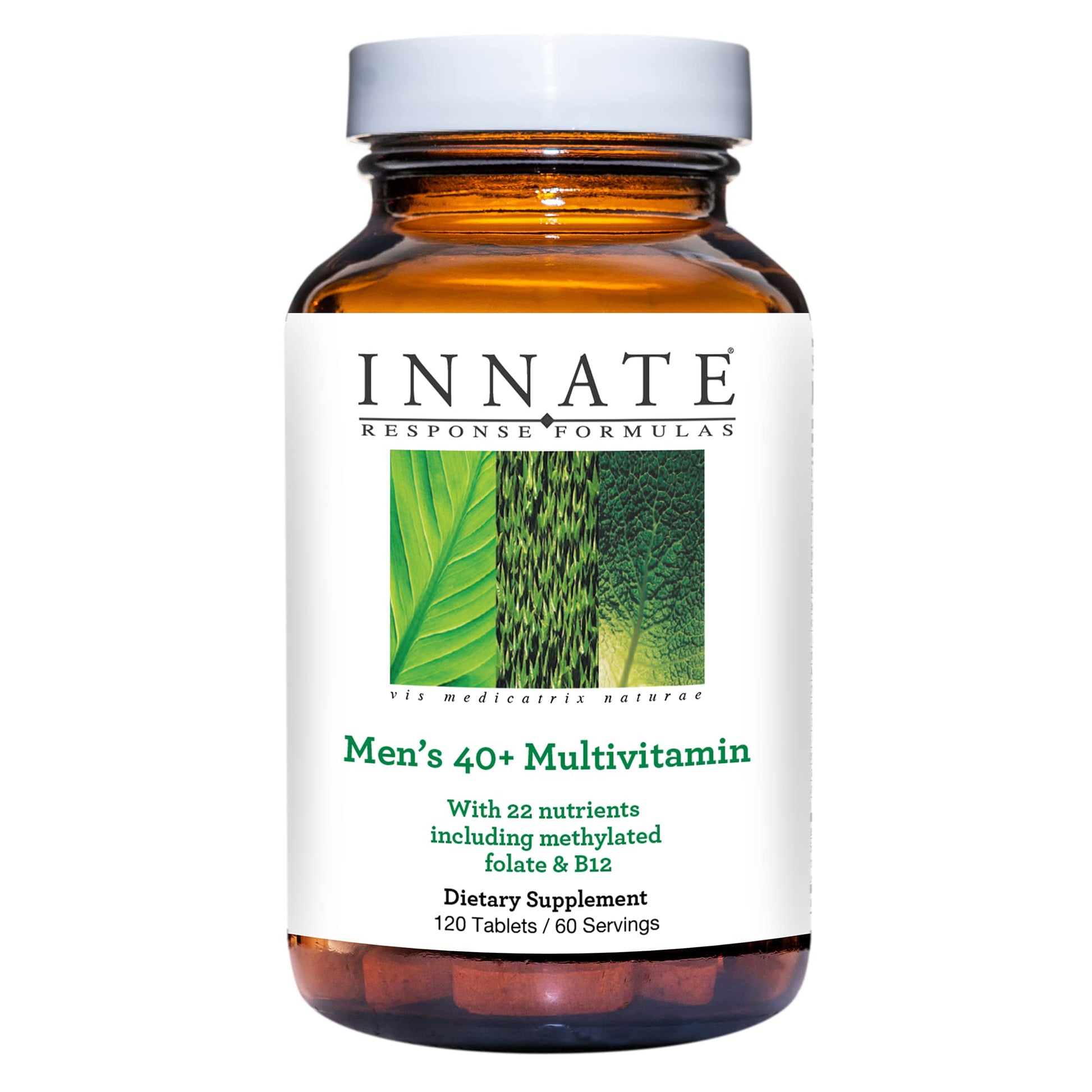 Frasco de multivitamínico para hombres mayores de 40 años, Innate Response Formulas.