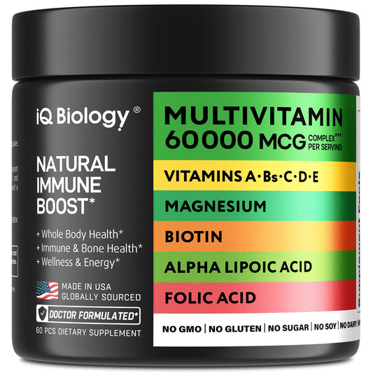 Frasco de multivitamínico diario para hombres y mujeres - 60 cápsulas