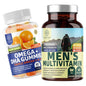 Multivitamínico para hombres y gomas Omega 3 6 9 paquete