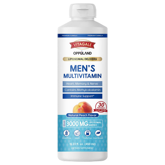 Multivitamínico para hombres Oppuland sabor durazno 450ml.