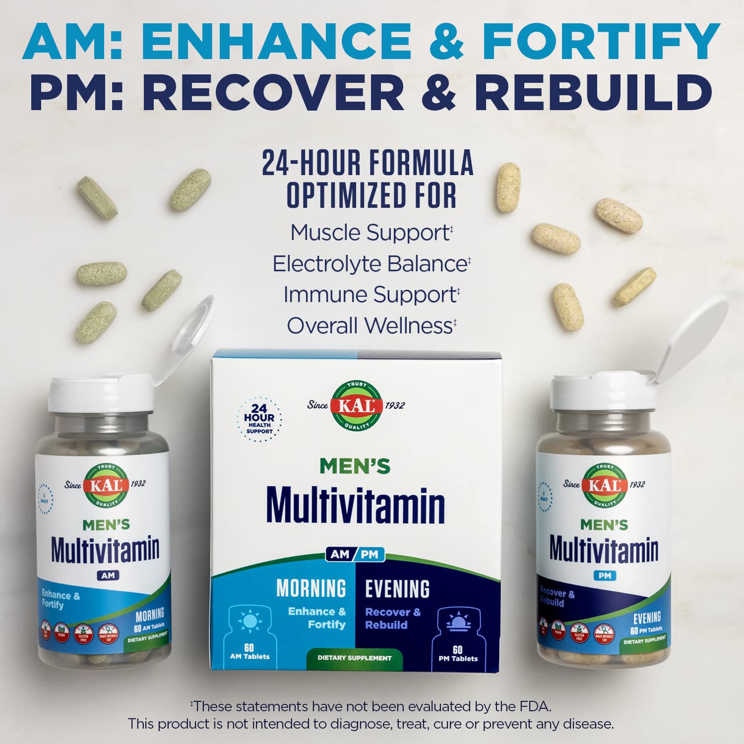 Multivitamínico para hombres plástico reciclado