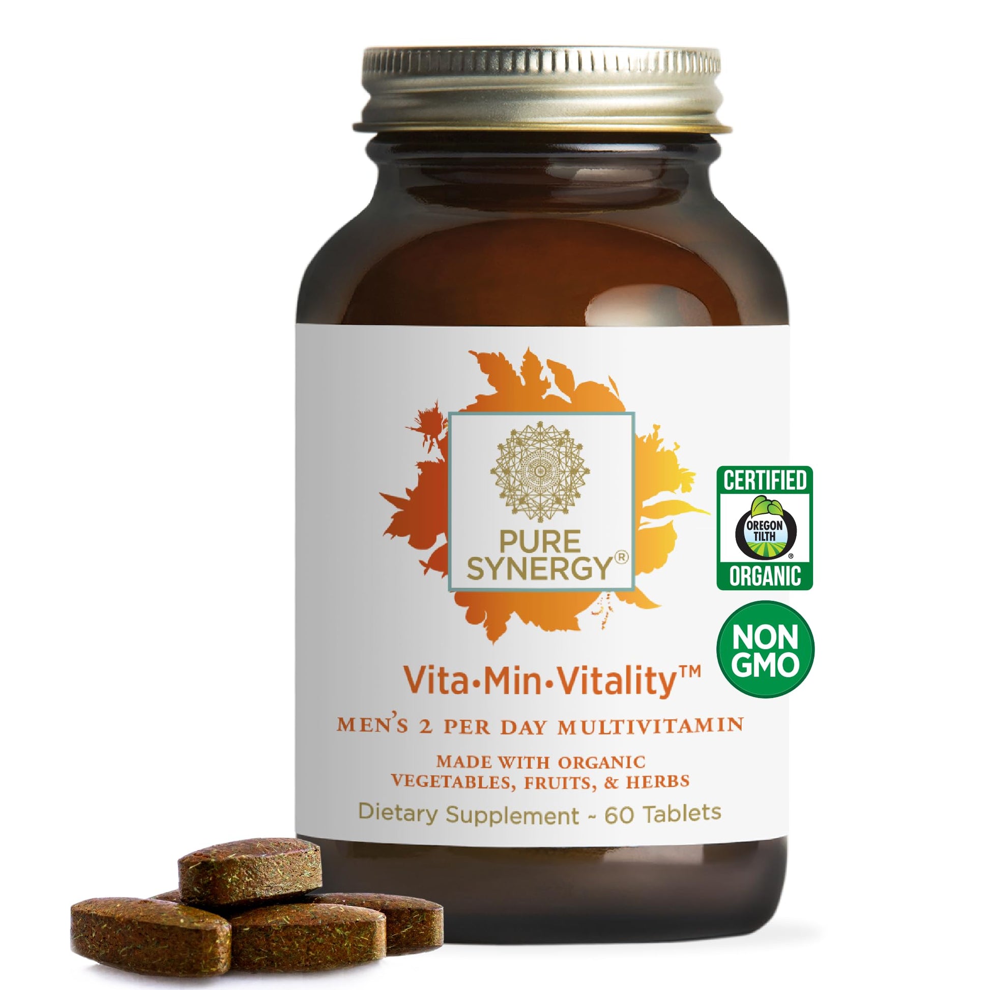 frasco de multivitamínico para hombres PURE SYNERGY