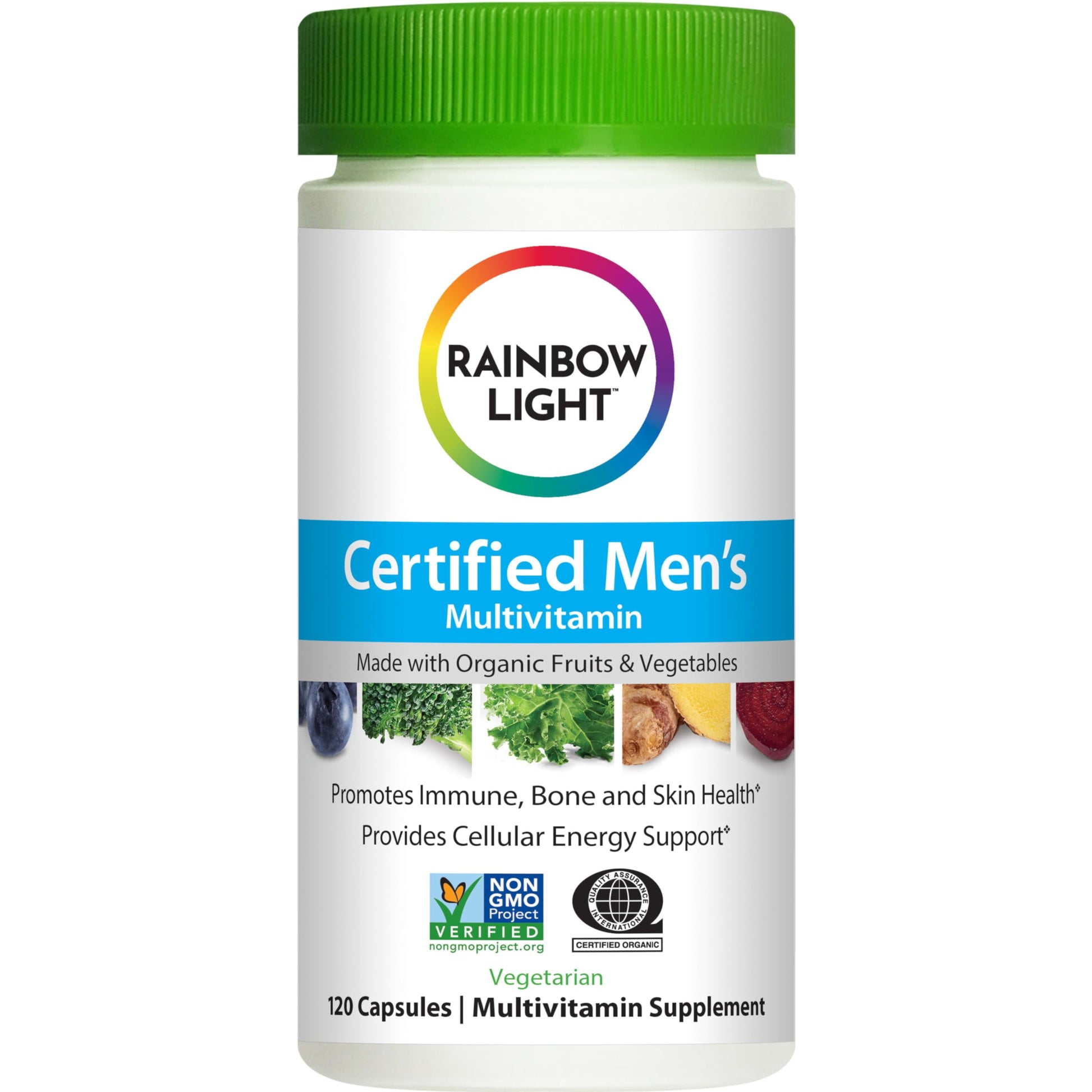 Multivitamínico hombres vitaminas C D Zinc Rainbow Light