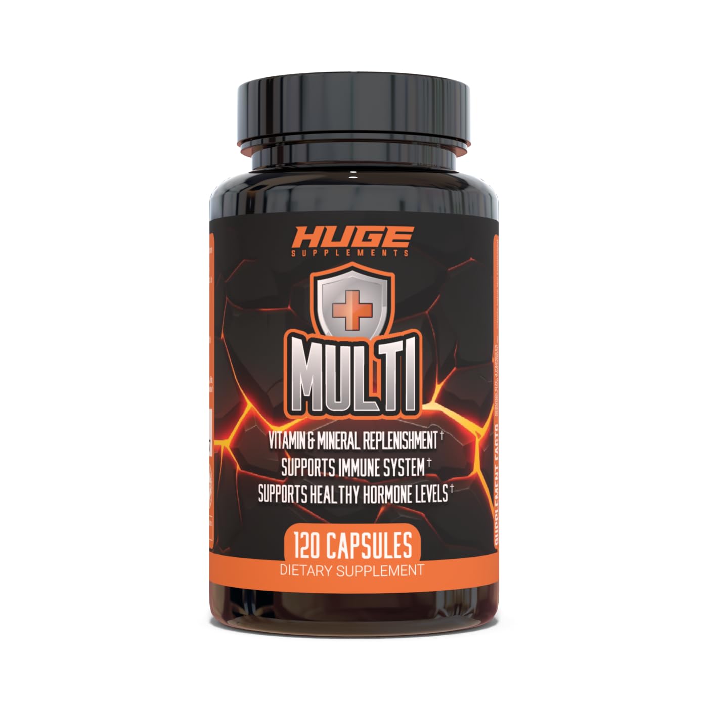 Botella de multivitamínico Huge Multi para hombres con 120 cápsulas