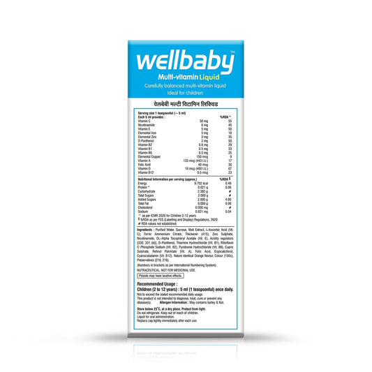 multivitaminico infantil líquido Walbaby con vitaminas y minerales