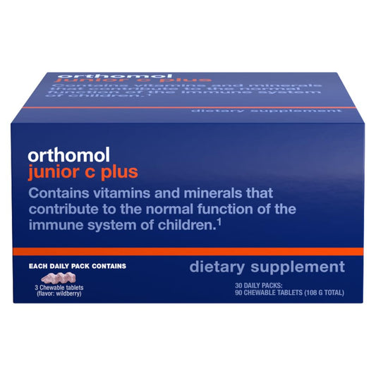 Multivitamínico infantil Orthomol Immun Junior C Plus caja