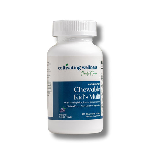 Botella de multivitamínico infantil de uva de Pine Hill Farm