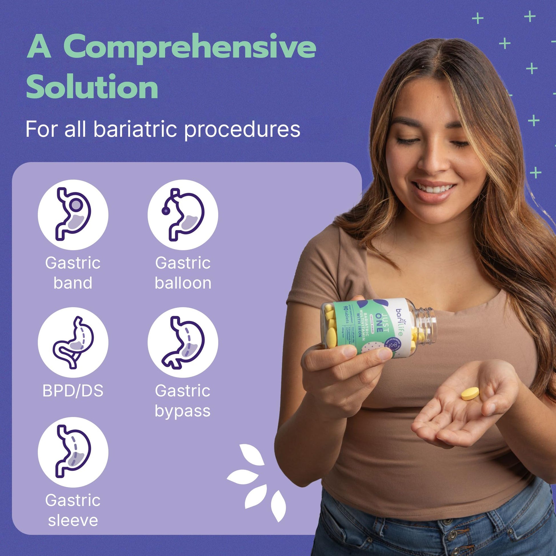 multivitamínico just one para todos los procedimientos bariátricos