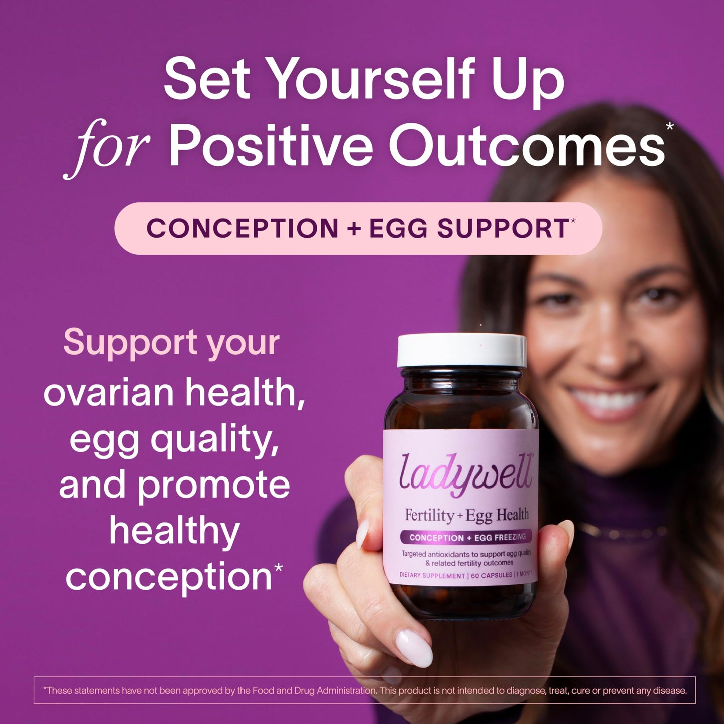 Multivitamínico Ladywell especial para fertilidad femenina y ciclo