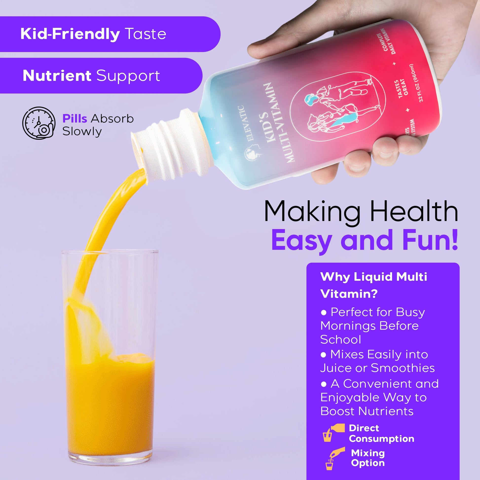 multivitamínico líquido 32 Fl Oz
