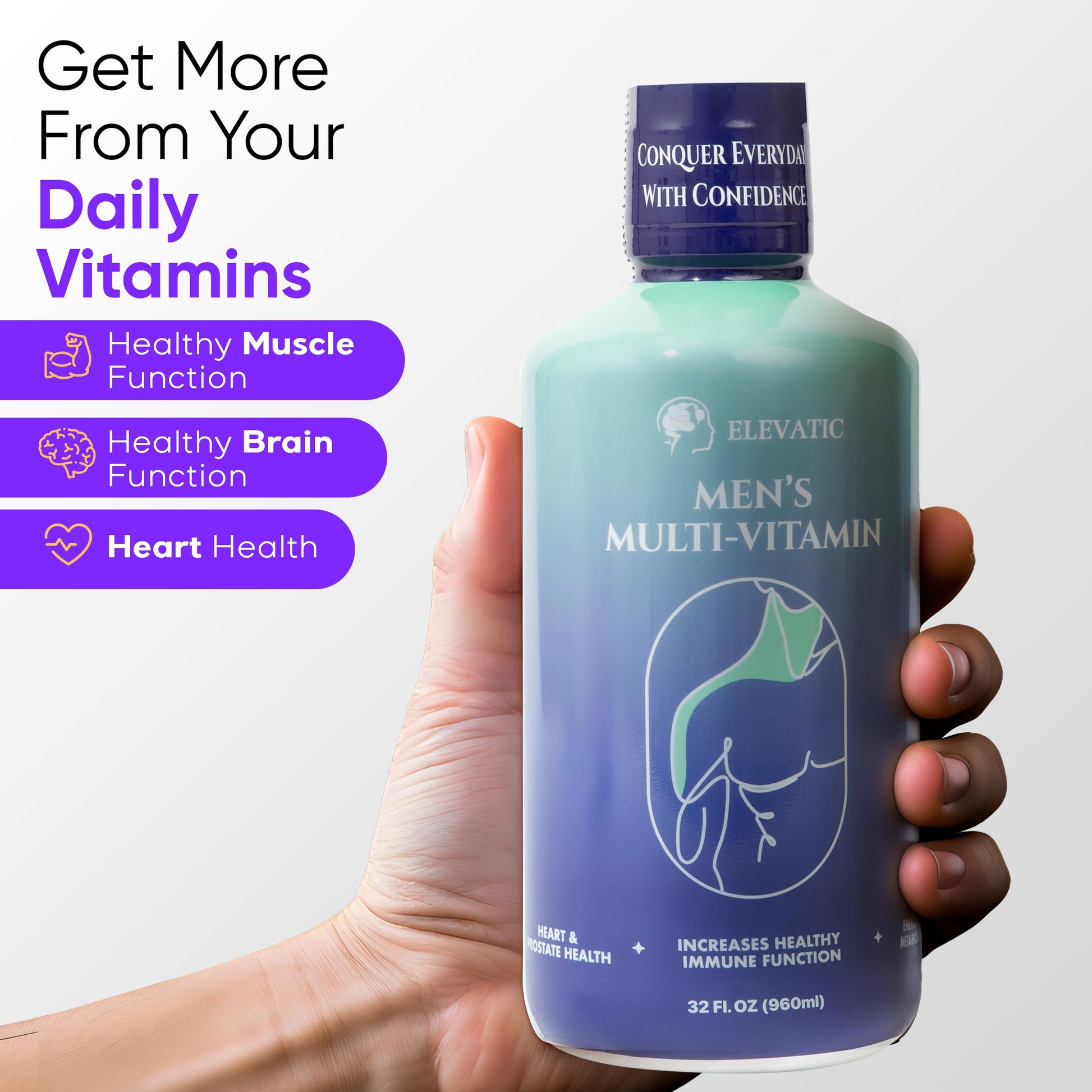 Multivitamínico líquido Elevatic con soporte metabólico y energético