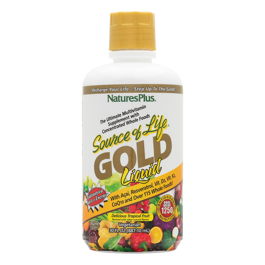 Multivitamínico Líquido Natures Plus Fuente de Vida Oro 887ml