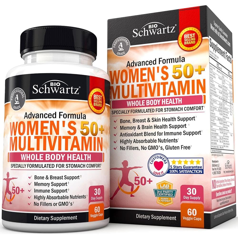 Suplemento multivitamínico mujeres 50 más BioSchwartz
