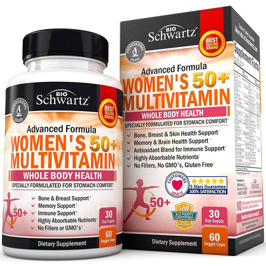 Suplemento multivitamínico mujeres 50 más BioSchwartz