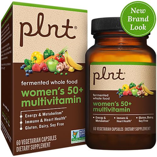 Caja y botella de multivitamínico para mujeres 50 plus