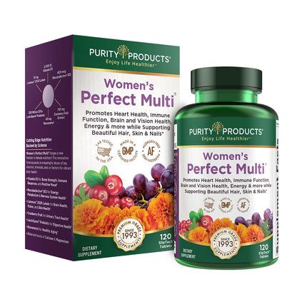 botella multivitamínico para mujeres con ingredientes naturales