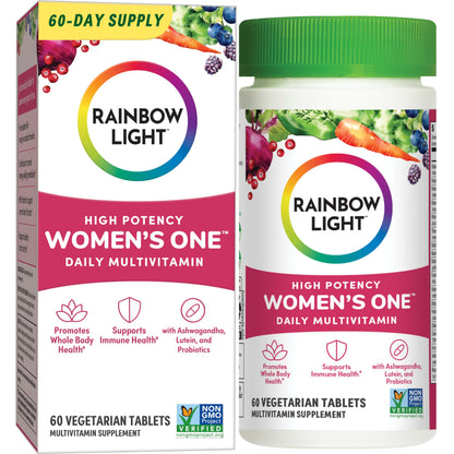 Frasco de multivitamínico diario para mujeres Rainbow Light
