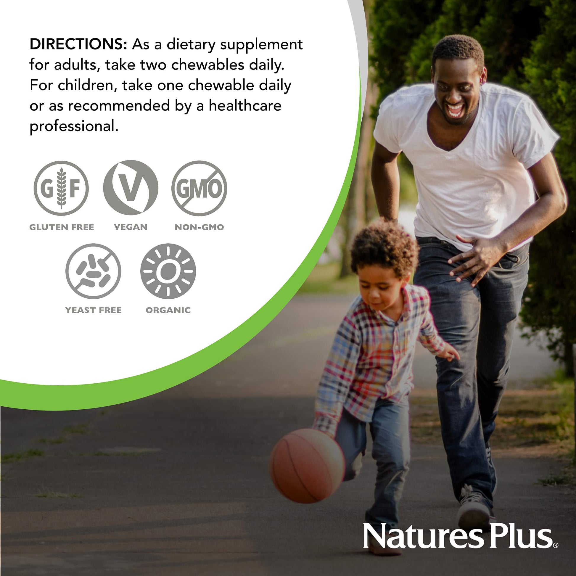 Multivitamínico Natures Plus para adultos y niños