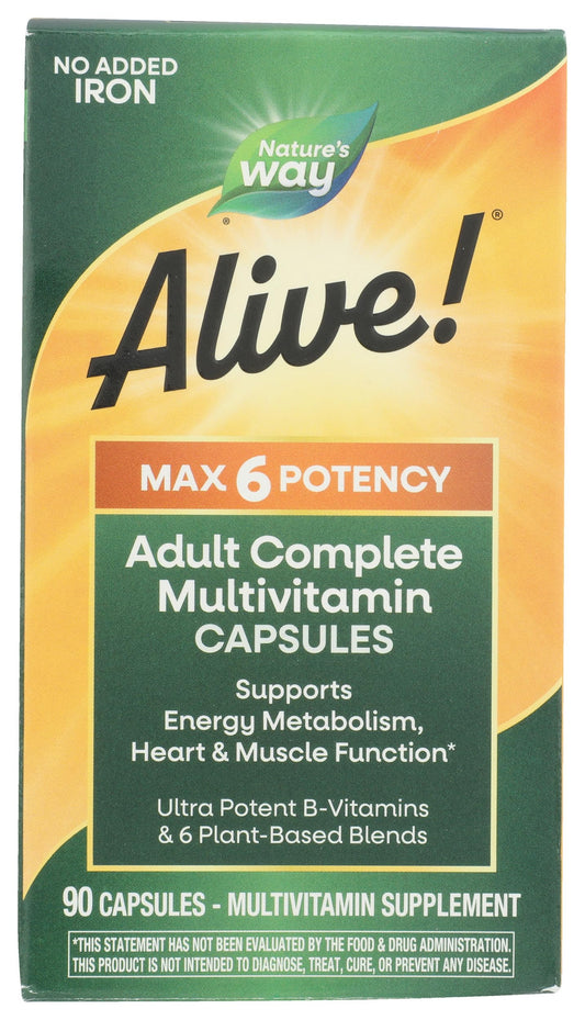 Caja de multivitamínico Nature's Way Alive! Max6 Potency
