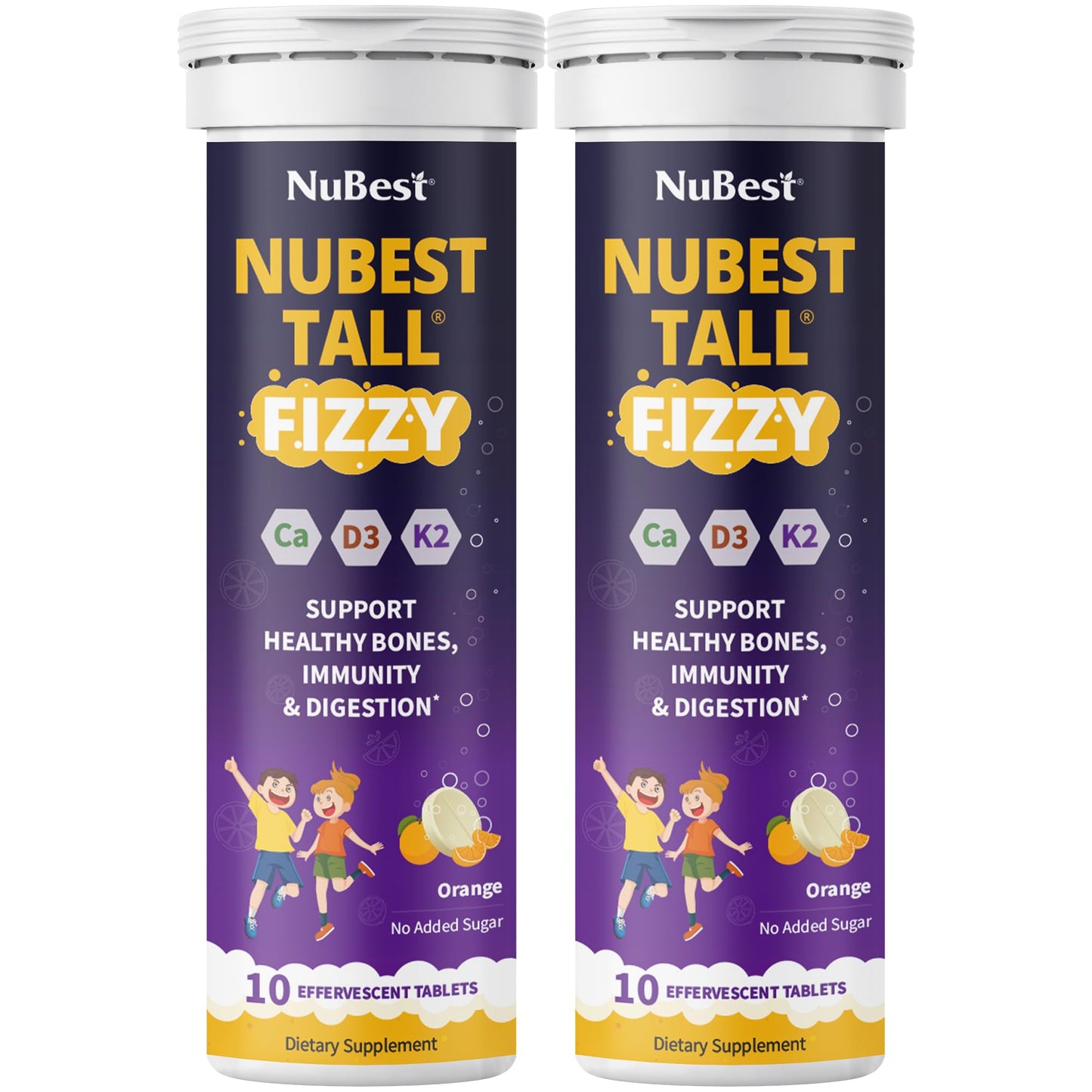 Multivitamínico niños NuBest Tall Fizzy 20 tabletas efervescentes