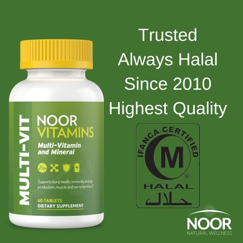 Certificado halal del multivitamínico Noor Vitamins