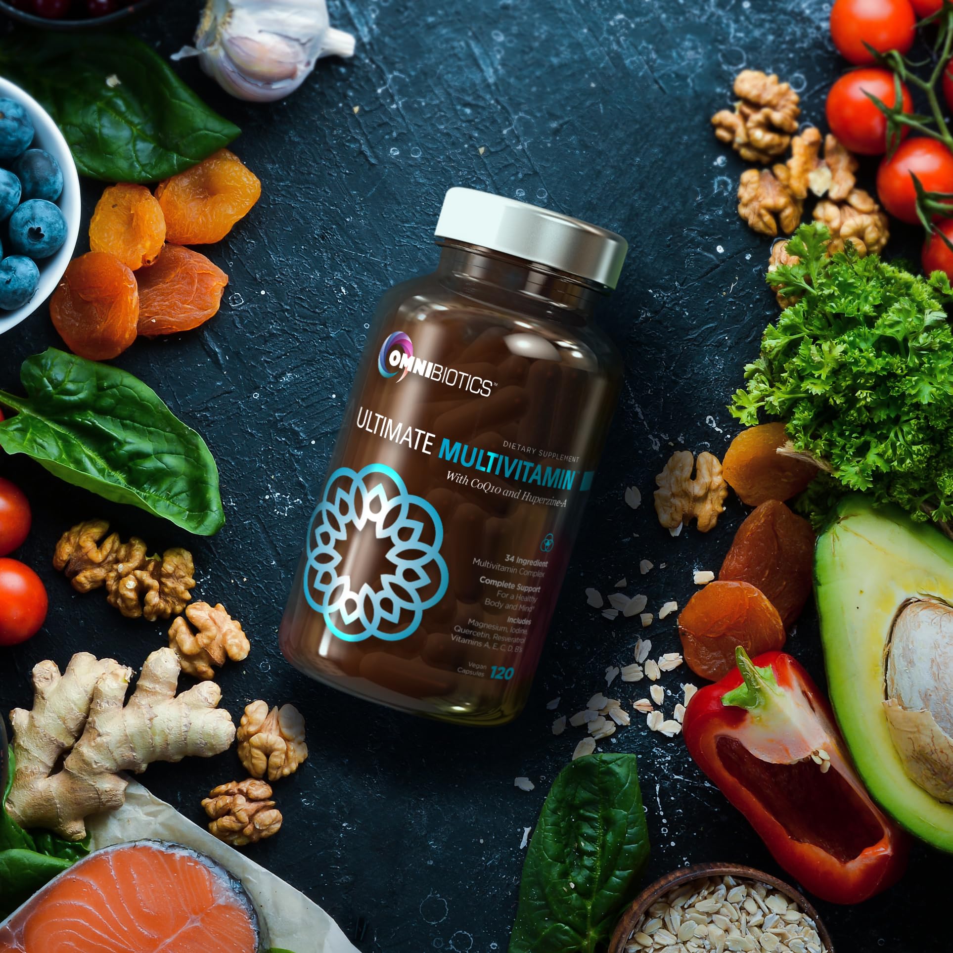 Multivitamínico OmniBiotics con frutas y verduras