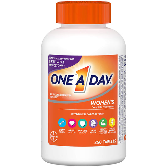 Botella de multivitamínico One A Day para mujeres con 250 tabletas